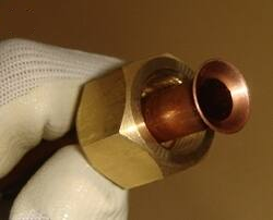 フレア加工部の確認