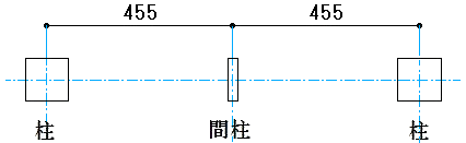 高機密住宅の構造材ピッチ図です。